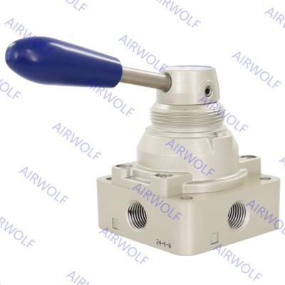4HV210-06/08(L), 4HV230-06/08(L), 4HV310-08/10/15(L) AIRTAC 4HV Series 4/2 way 4/3 way Hand Lever Valve 1/8", 1/4", 3/8", 1/2"