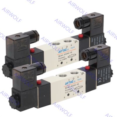 AIRTAC 4V230C-06/08, 4V230E-06/08, 4V230P-06/08 4V200 Series 5/3 way Electric Solenoid Valve 1/8" 1/4"