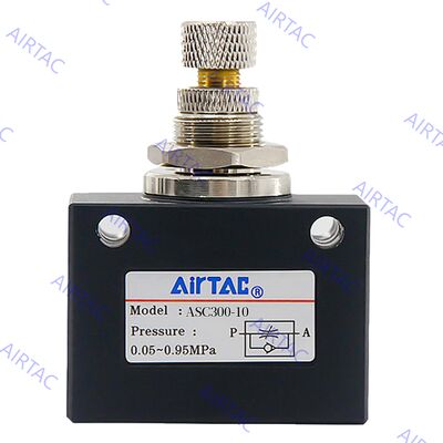 ASC100-06, ASC200-08, ASC300-10, ASC300-15 AirTAC ASC Series One-way Flow Control Valve 1/8", 1/4", 3/8", 1/2"