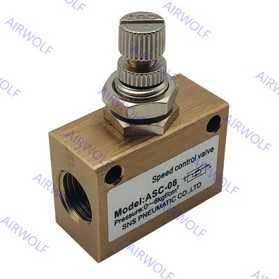Sunrise ASC-06, ASC-08, ASC-10, ASC-15 ASC Series One-way Speed Control Valve 1/8", 1/4", 3/8", 1/2"