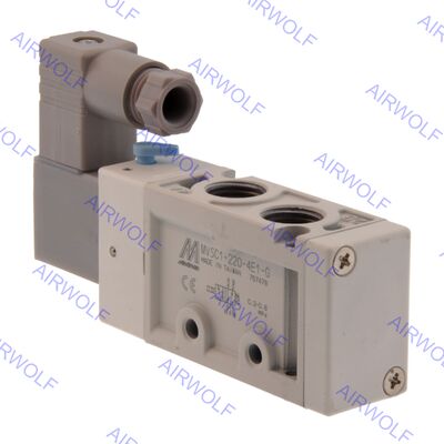 Mindman MVSC1-220-4E1 MVSC1-220-4E2 MVSC1-220-4E2C, P, R 5/3 way  5/2 way Solenoid Valve 1/8", 1/4"