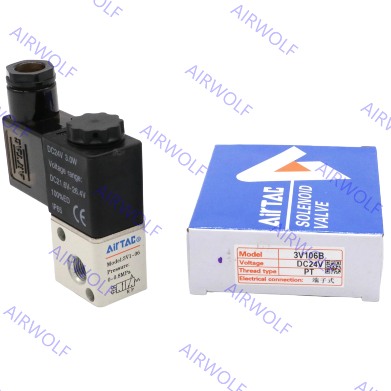 3V1-M5, 3V1-06 Mini AIRTAC Electromagnetic 3/2 Way NC NO Solenoid Valve