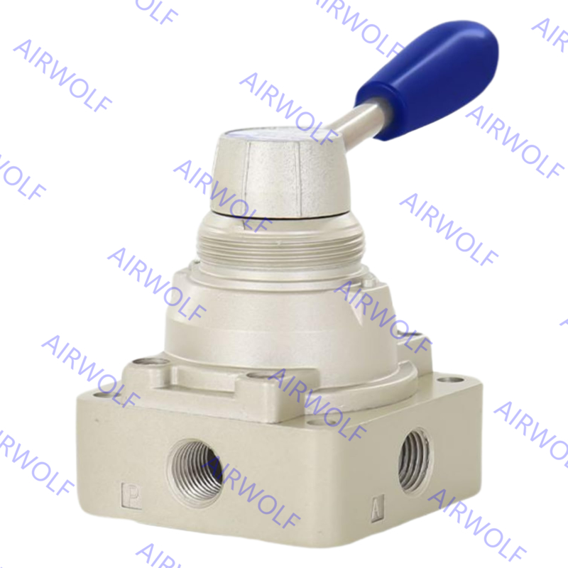 4HV210-06/08(L), 4HV230-06/08(L), 4HV310-08/10/15(L) AIRTAC 4HV Series 4/2 way 4/3 way Hand Lever Valve 1/8", 1/4", 3/8", 1/2"