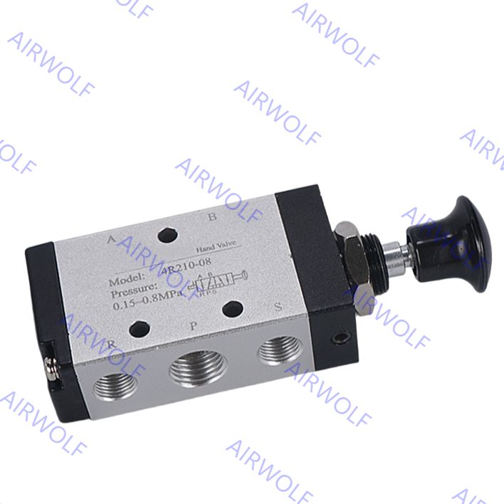 4R Series 4R110-06, 4R210-08, 4R310-10, 4R410-15 5/2 way Manual Push-pull Valve 1/8"~1/2"