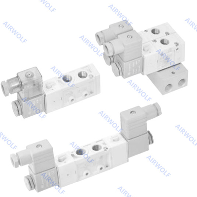 Mindman 5/2 و 3/2 راه آلومینیومی DC24V AC220V AC110V DC12V MVSC-220-4E1 MVSC-220-4E2 MVSC-220-4E2-DC24-L