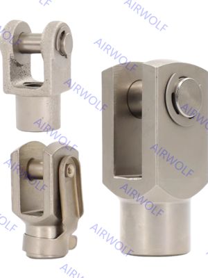 اتصال مفصل فولادی ریخته گری AIRTAC Y با رزوه های M3 M4 M5 برای سیلندرهای پنوماتیکی