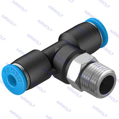 فستو QST-1/8-4 QST-1/8-4-100 QST-1/8-6 QST-1/8-6-100 سری QST فشاری T-fitting